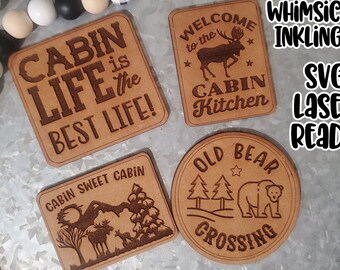 Cabin Fun Kitchen Magnet SVG Collection| Chicken SVG| Laser Cut Magnet| Glow forge| Magnet SVG| Rooster Magnet Laser