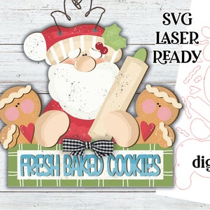 Fresh Baked Cookies| Christmas SVG| Laser Cut Christmas Gingerbread| Glow forge| Ornament SVG