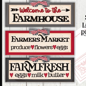 Farmhouse Signs Two SVG| Farm SVG| Laser Cut Farmhouse| Glow forge| Farmhouse SVG|