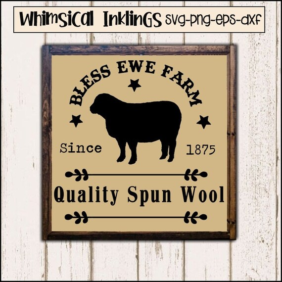 Download Bless Ewe Farm Svg Cutter File For Use With Cricut Etsy