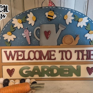 Welcome To The Garden Sign Laser SVG | Garden Laser| Garden Sign|