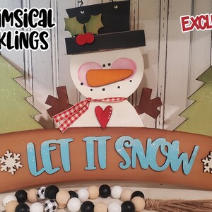 Let it Snow- Snowman Sign SVG| Laser Cut Snowman Sign| Glow forge| Snowman SVG| Glowforge Winter