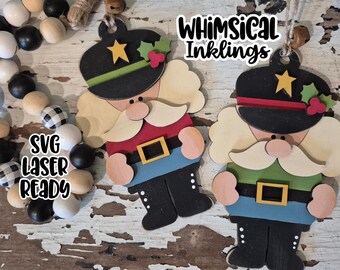 Little Nutcracker Ornament Laser SVG| Laser Cut Nutcracker Ornament| Glowforge| Ornament SVG