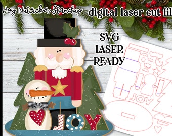 Woodland Nutcracker SVG| Laser Cut Nutcracker Ornament| Glowforge| Ornament SVG