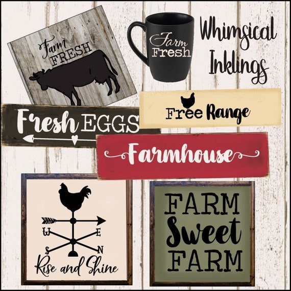 Download Life On The Farm Bundle Svg Cutter File For Use With Cricut Etsy