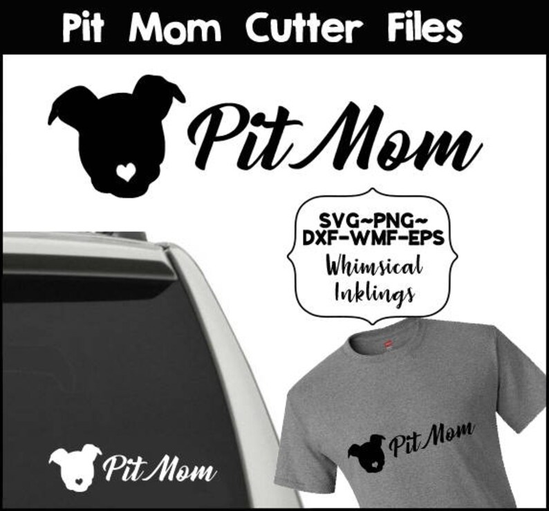 Download Pit Mom SVG Cutter File for use with Cricut Silhouette and | Etsy
