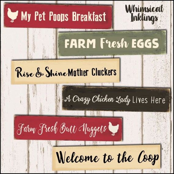 Download Welcome To The Coop Svg Bundle Set Of 6 Commercial Use Etsy