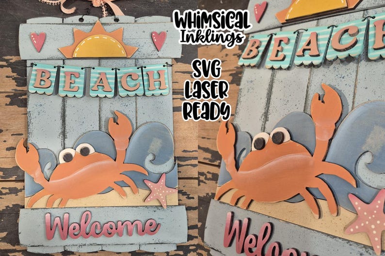 Vip Beach Sign Beach Welcome Sign SVG |laser Ready Summer Sign| Glow Forge Beach ...