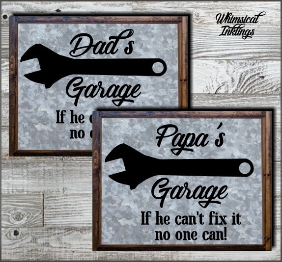 Download Dad S Garage Svg Cutter File Set For Use With Cricut Etsy