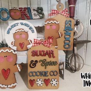 Sugar And Spice Gingerbread  SVG| Gingerbread SVG| Laser Cut Christmas Gingerbread| Glow forge| Gingerbread Tiered Tray SVG