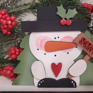 Snow Please Snowman SVG| Laser Cut Snowman | Glow forge| Shelf Sitter Snowman SVG