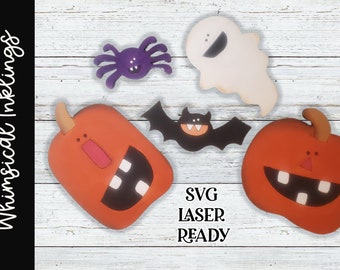 Silly Halloween-laserset| Halloween SVG-set| Halloween-SVG| Lasergesneden Halloween| Gloei smederij| Halloween gelaagde lade|Gelaagde lade SVG|