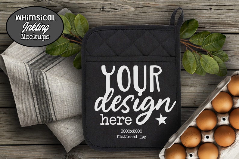 Download Black Country Pot Holder Mock Up Commercial Use Allowed | Etsy