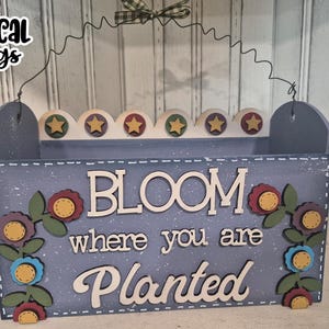 Bloom Box-laser-svg | Doos-SVG| Lasergesneden doos| Gloedsmederij| Bloembak SVG|