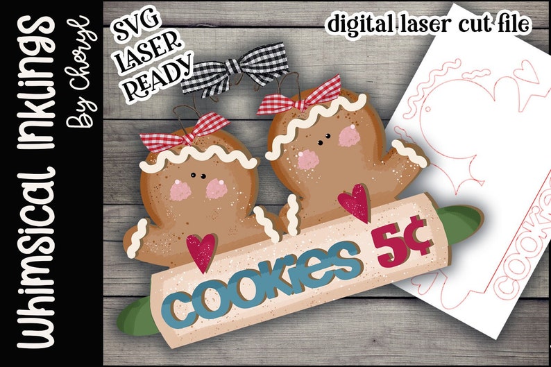 Cookies for Sale Sign Christmas SVG Laser Cut Christmas Etsy