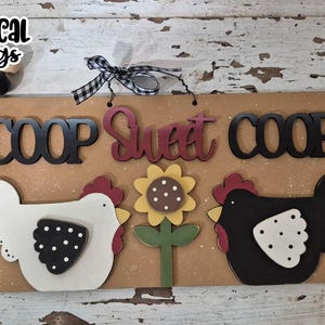 Coop Sweet Coop Zeichen SVG | Huhn SVG | Laser Cut Huhn | Glühschmiede Huhn Zeichen SVG |