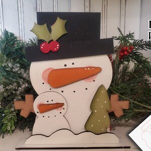Bitty Snowman SVG| Laser Cut Snowman | Glow forge| Shelf Sitter Snowman SVG