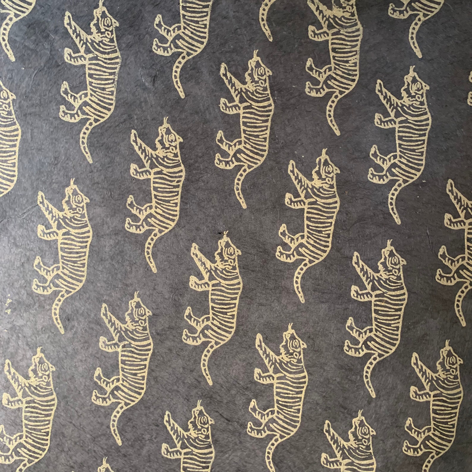 Handmade Animal Screen Printed Lokta Paper Sheets Pack of 2 Etsy