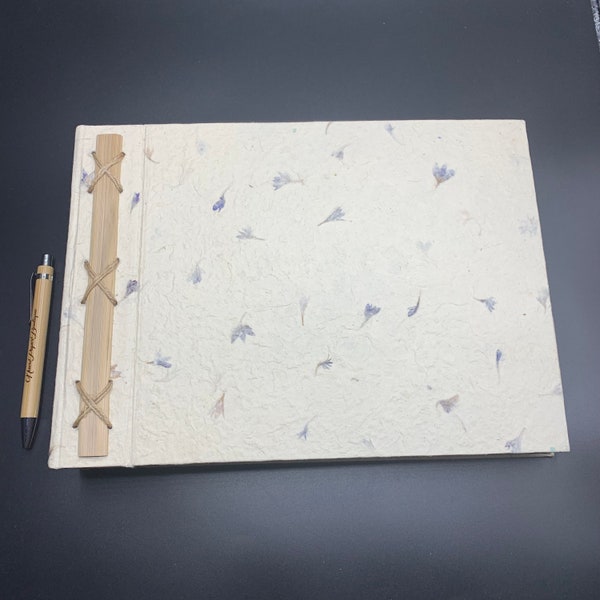 Picture Album | Pressed Flowers Lokta Paper Photo Album l Handmade in Nepal