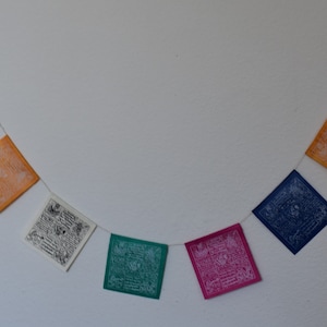 Confezione da 2 bandiere di carta Lokta per meditazione