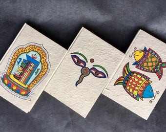 Handmade Lokta Paper Journal: Nepal Buddhist Art