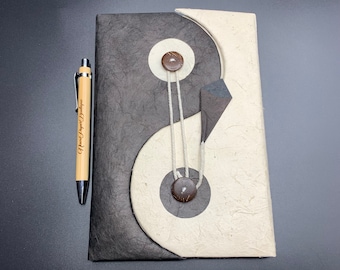 Handmade Yin and Yang Cover Lokta Journal ( Made In Nepal )
