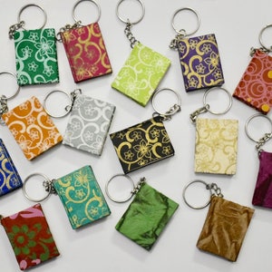 Mini Lokta Journal Key Chains - Made In Nepal