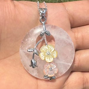 Natural Clear Quartz Necklace for Women, Clear Quartz Crystal Necklace, Clear Quartz Pendant Necklace, White Quartz Necklace, Quartz Jewelry
