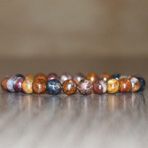 6mm Pietersite Bracelet for Women, Pietersite Bracelet, Natural Pietersite Bracelet, Crystal Good Luck Bracelet Gemstone Bracelet