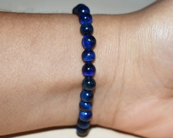1B-340 Surfer Gift Adjustable Blue Tiger's Eye Armband Wristband Men Bracelet. 1B-340 Surfer Gift Adjustable Blue Tiger's Eye Armband Wristband Men Bracelet.