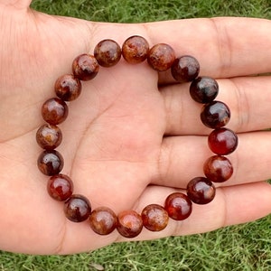 Hessonite garnet bracelet top