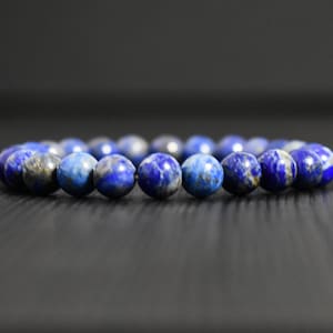 Lapis Lazuli Bracelet, Lapis  Chakra  Bracelet Pierre, Mens Bracelet Men Bracelet, Bracelets for Women Unisex, Gemstone Crystal Bracelet