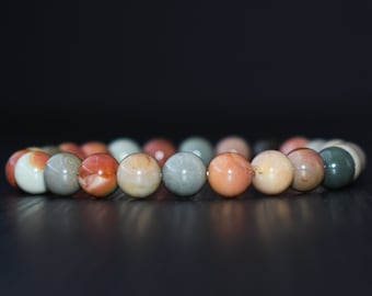 Ocean Jasper Bracelet, Heart Chakra Bracelet, Bracelet for Men, Bracelet for Women, Ocean Jasper Bracelet, Yoga Bracelet, Healing