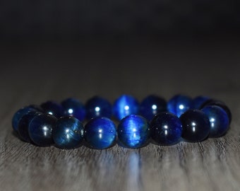 1B-340 Surfer Gift Adjustable Blue Tiger's Eye Armband Wristband Men Bracelet. 1B-340 Surfer Gift Adjustable Blue Tiger's Eye Armband Wristband Men Bracelet.