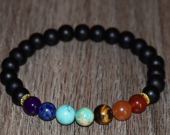 Yoga Jewelry Gemstone Stretch Bracelet Healing Bracelet Energy Bracelet Boho Gift 8mm by Gemswholesale Beaded Onyx Protection Bracelet Mala Bracelet Yoga Jewelry Gemstone Stretch Bracelet Healing Bracelet Energy Bracelet Boho Gift 8mm by Gemswholesale Beaded Onyx Protection Bracelet Mala Bracelet