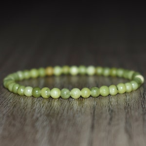 4mm Green Jasper Bracelet Healing Crystal for Insomnia OCD Nightmares Bracelet for Women Addiction support crystals Jasper Jewelry