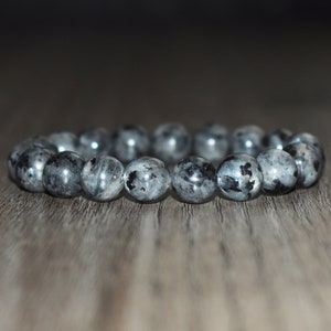 10mm Labradorite Bracelet for Men, Labradorite Crystal Bracelet, Beaded Gemstone Bracelet, Meditation Bracelet, Gift for Him, Yoga Bracelet