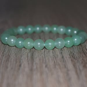 8mm Green Aventurine Bracelet, Bracelets for Women, Green Gemstone Bracelet for Men, Gift for Women, Gift for Her,  Beaded Crystal Bracelet