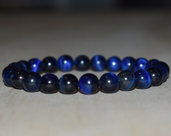 Mens Womens Agate /& White Crystal Bracelet Hot Fashion Jewelry 10mm Beads UK