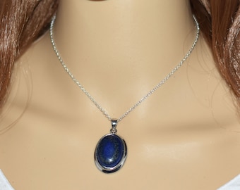 Lapis Lazuli Necklace, Lapis Necklace for Women, Blue Necklace, Lapis Pendant Necklace, Lapis Jewelry, Calming Necklace, Lapis Crystal