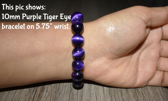 Purple tiger eye sale bracelet