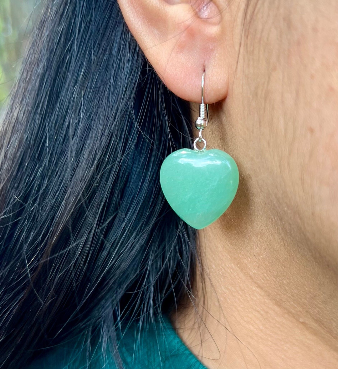 SURI EARRINGS - GREEN AVENTURINE