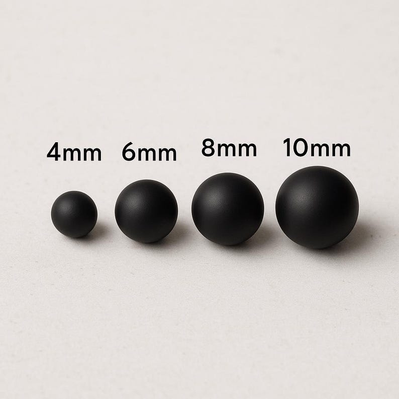 Matte Black Onyx Bracelet - Bold, Grounding Beaded Gemstone Bracelet for Him image 11