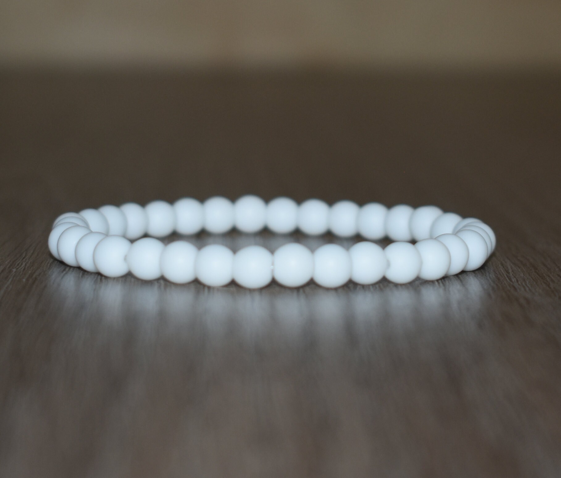 6mm Onyx Bracelet Matte White Onyx Bracelet Energy Bracelet Etsy