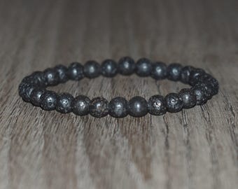 6mm Lava Stone Bracelet, Aromatherapy Essential Oil Diffuser, Unisex