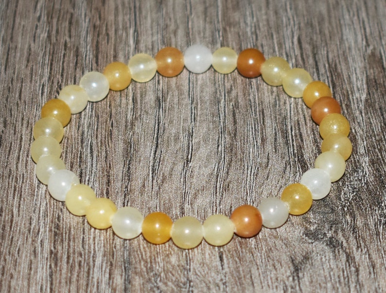 6mm Yellow Aventurine Bracelet Healing Crystal Bracelet Etsy Canada