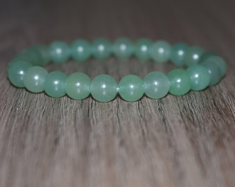 Green Aventurine Gemstone Bracelet, Crystal Healing Jewelry