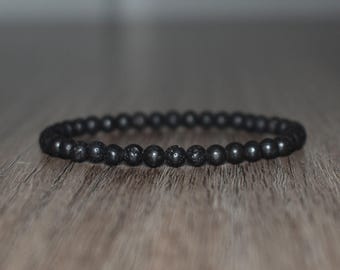 4mm Lava Rock Aromatherapy Bracelet, Essential Oil Diffuser