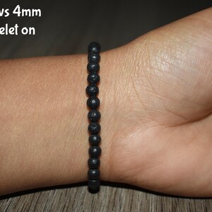 4mm Lava Rock Aromatherapy Bracelet, Essential Oil Diffuser image 2
