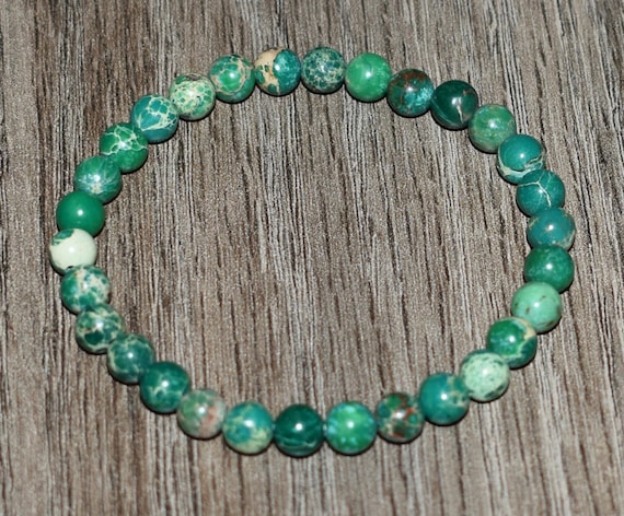 Green jasper bracelet clearance